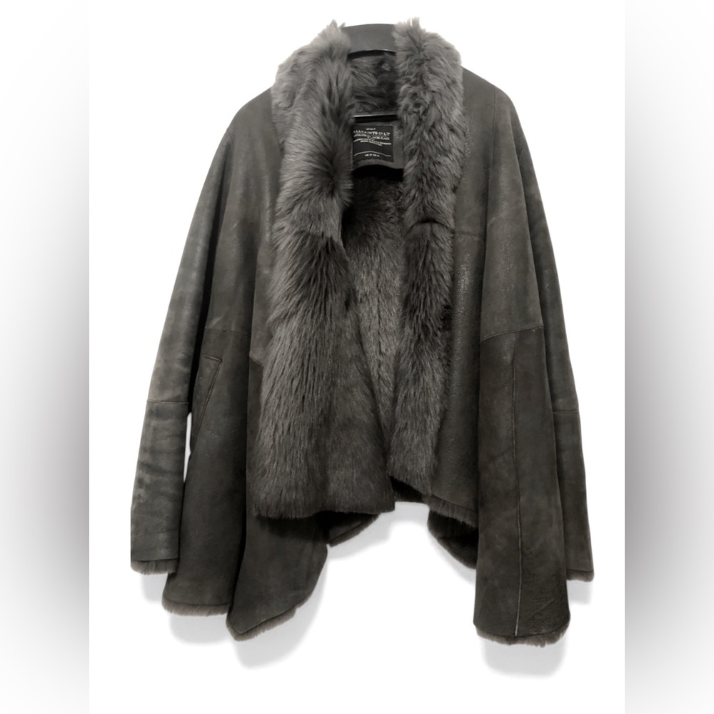 All Saints Spitalfields Leather Jacket - Picture 2 of 5
